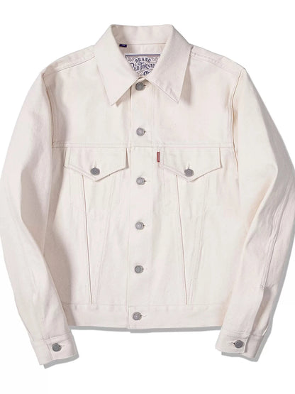 White Selvedge Trucker Jacket
