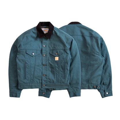 Blanket Lined Canvas Trucker Jacket