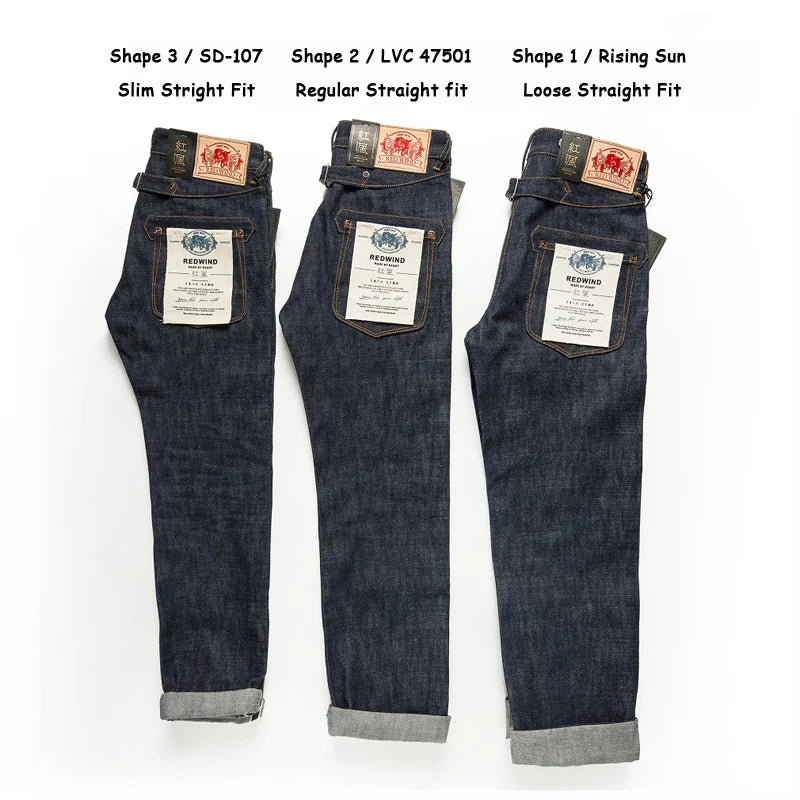 Raw Selvedge Back Buckle Jeans