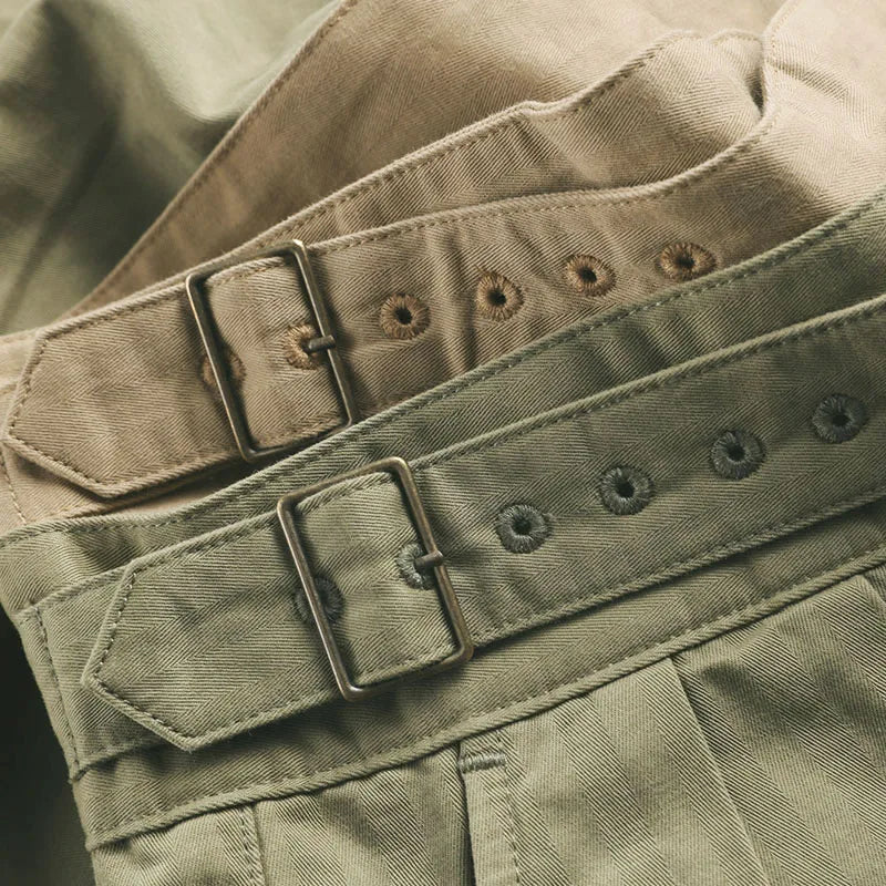 Adjustable Waist Gurkha Shorts