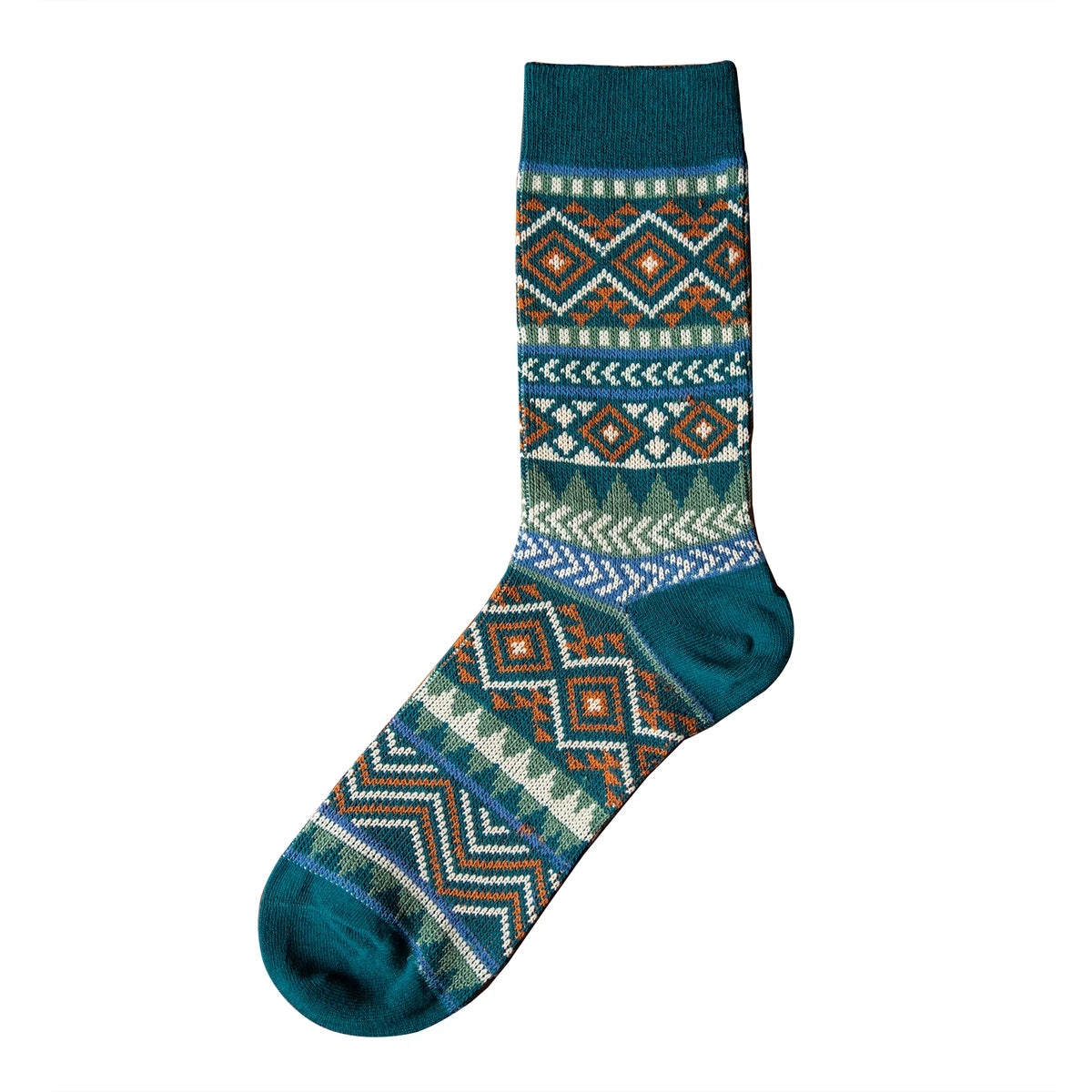 Fair Isle Crew Socks