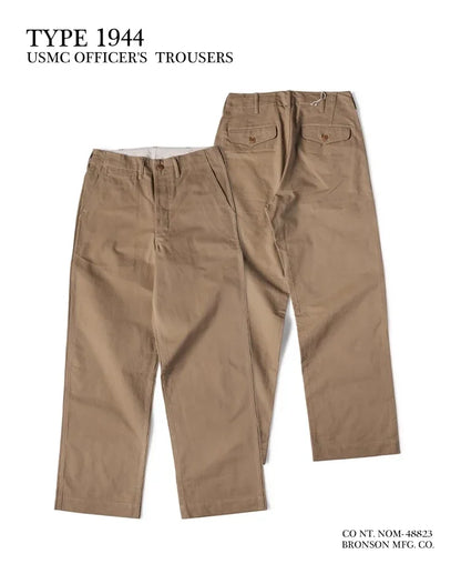 High Waist Chino Trousers