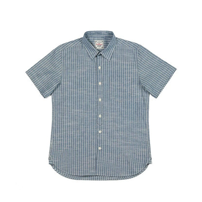 Blue Vertical Stripe Shirt