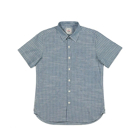 Blue Vertical Stripe Shirt