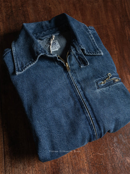 Stonewashed Denim Work Jacket