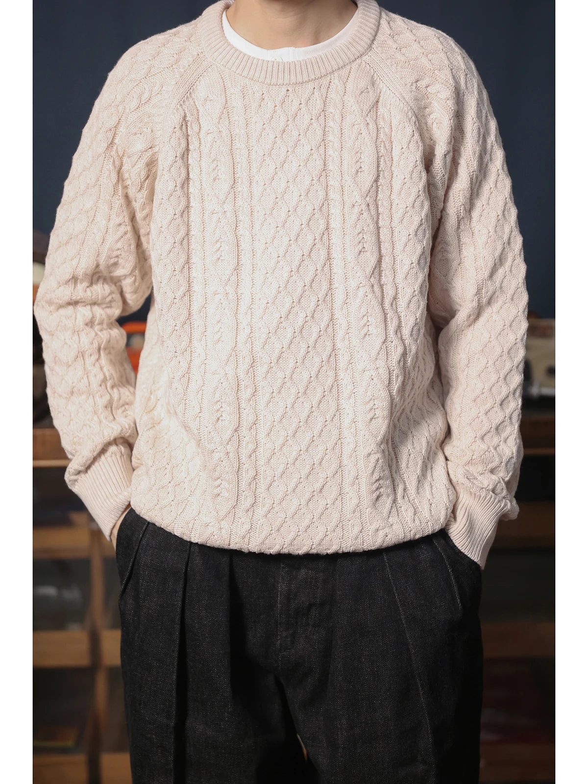 Cable Knit Fisherman Sweater