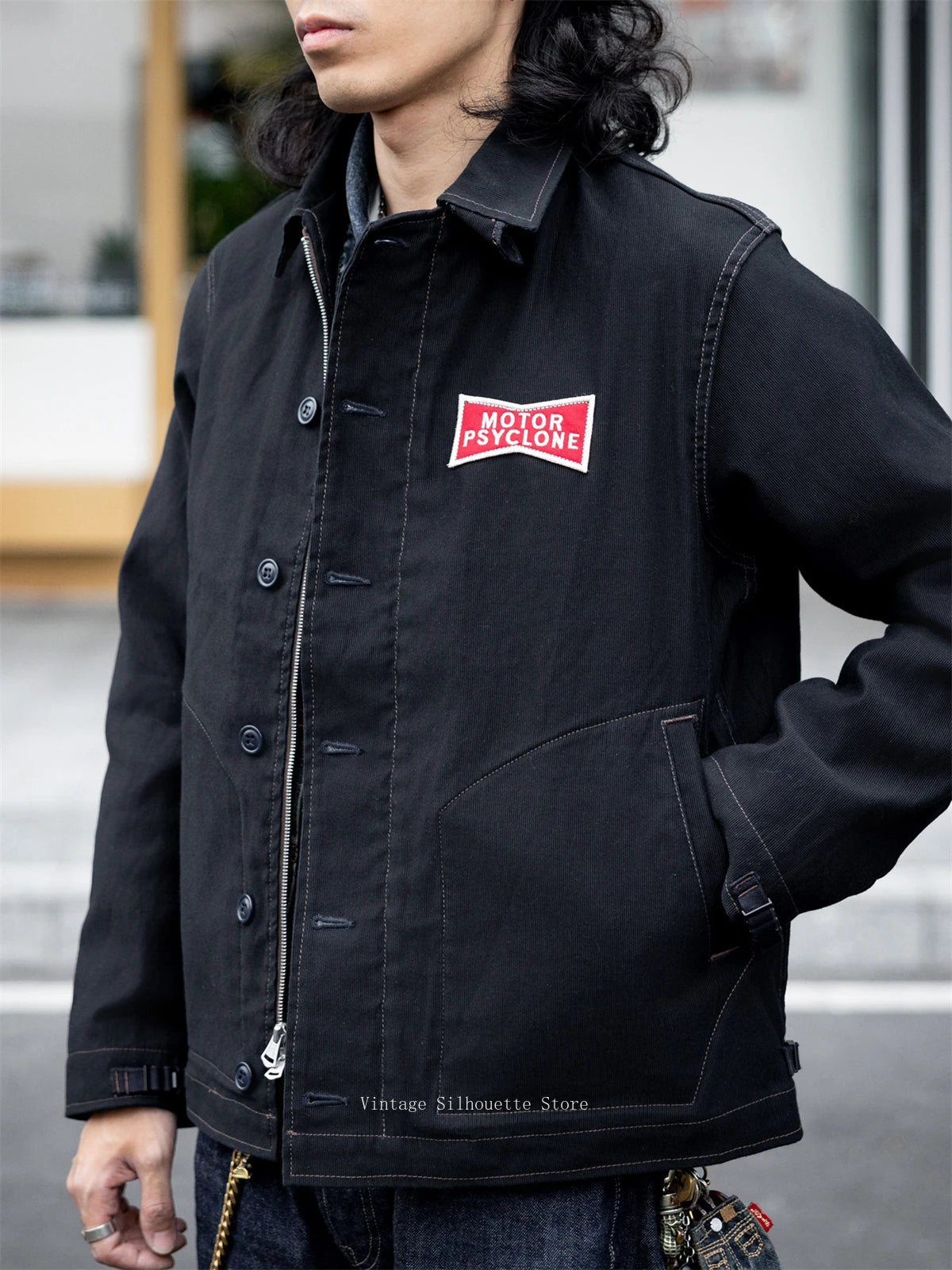 Black Deck Worker Jacket
