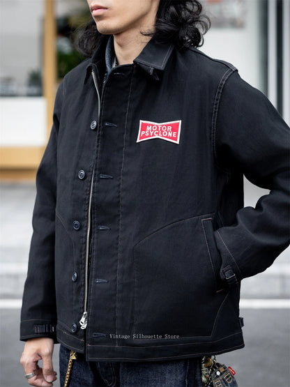 Black Deck Worker Jacket