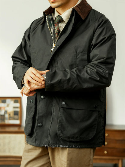 Sage Green Wax Cotton Jacket