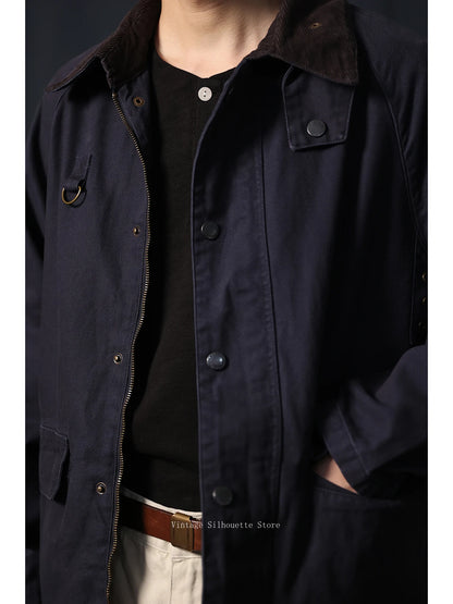 Corduroy Collar Safari Jacket