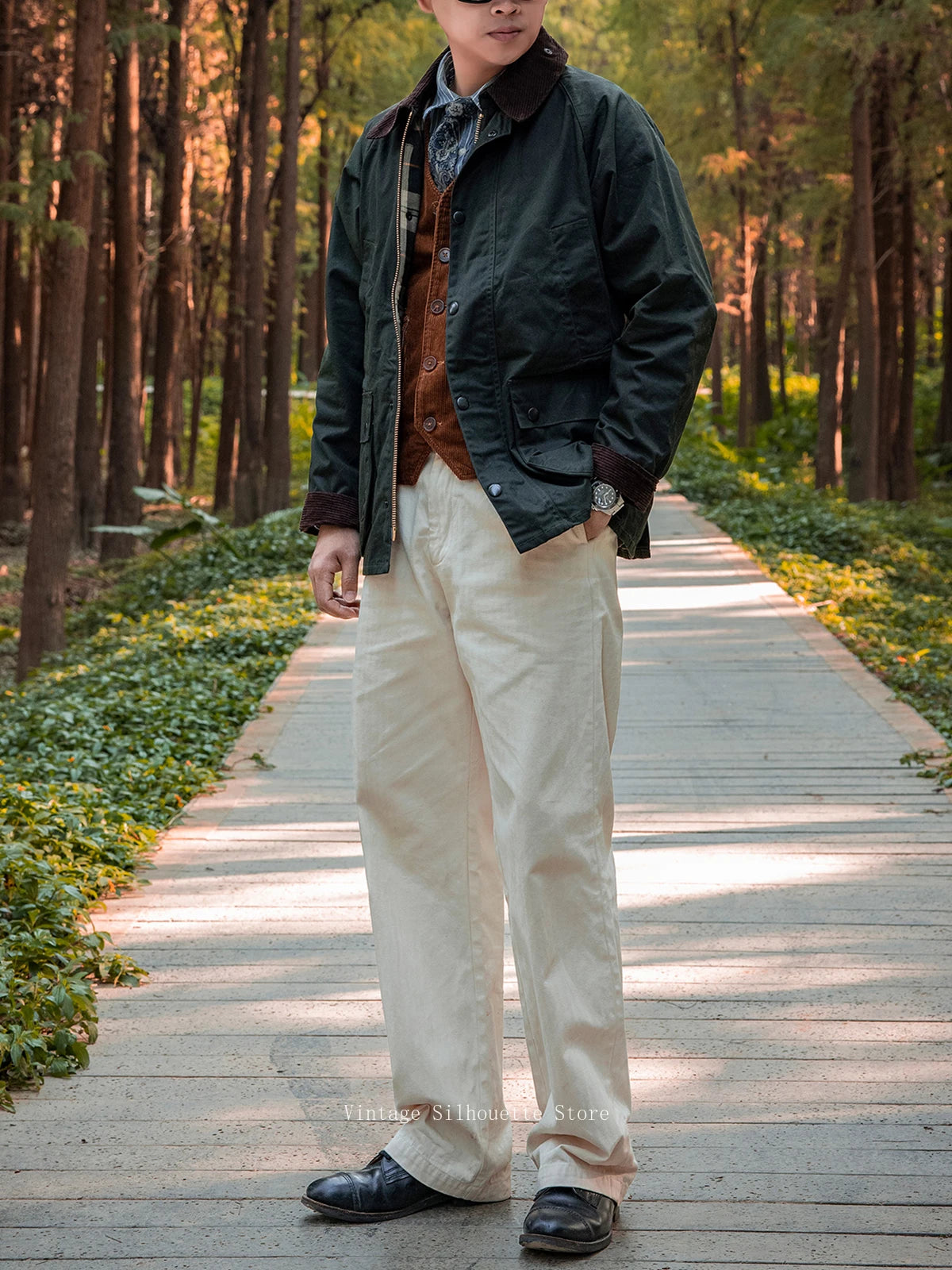 Sage Green Wax Cotton Jacket