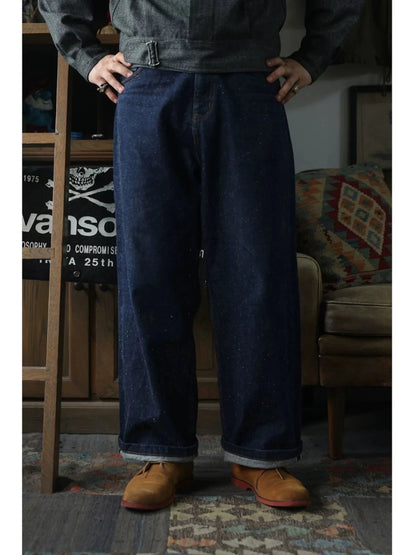 Snow Nep Wide Straight Jeans