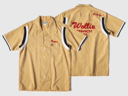 Embroidered Bowling Camp Shirt
