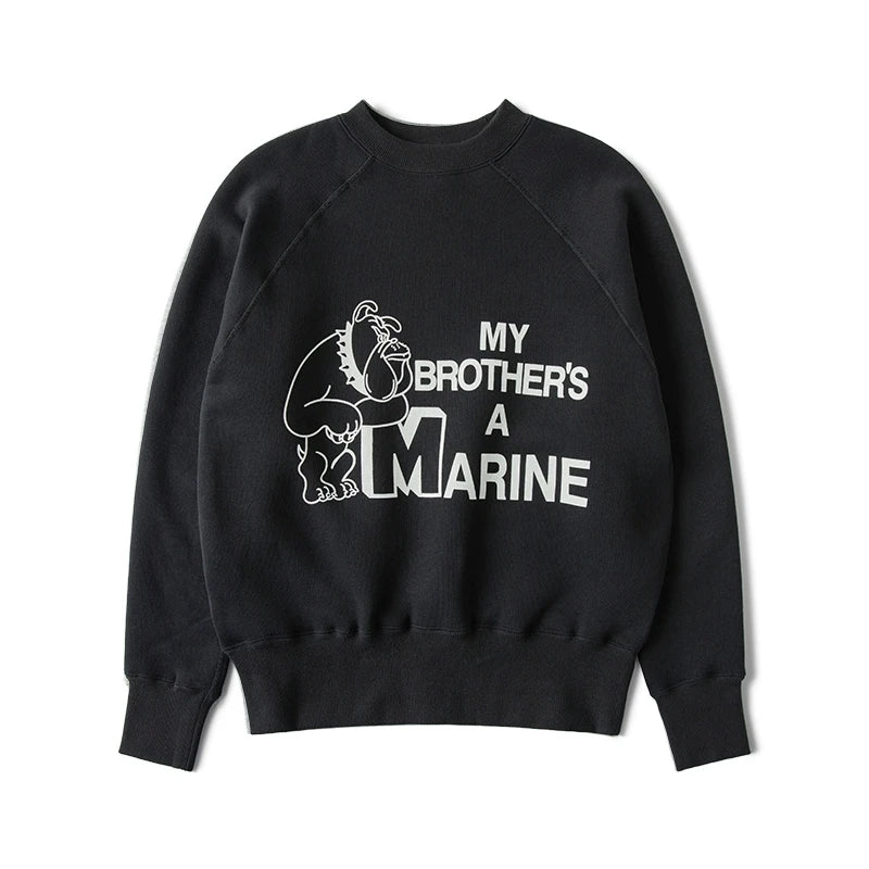 Bulldog Graphic Raglan Sweatshirt
