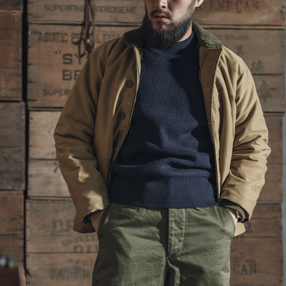 Wool Mock Neck Sweater