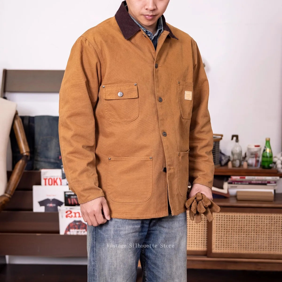 Corduroy Collar Duck Chore Jacket