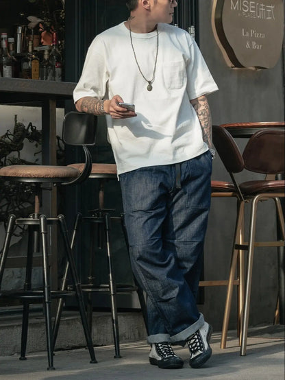 Drop Shoulder Pocket Tee