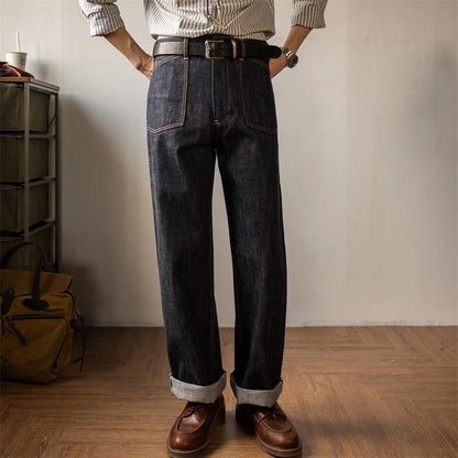 High Waist Railroad Jeans
