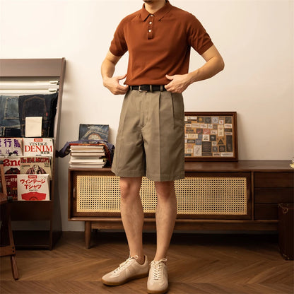 Mercerized Cotton Bermuda Shorts