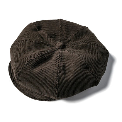 Corduroy Eight Panel Newsboy Cap