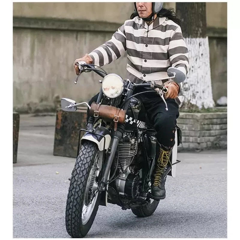 Prison Stripe Work Jacket