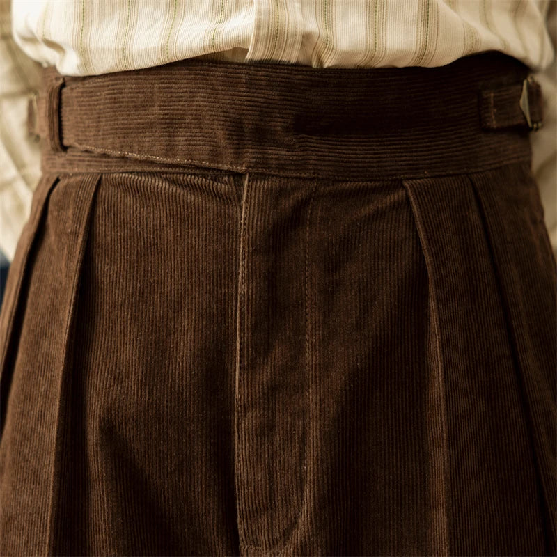 Brown Corduroy Gurkha Trousers