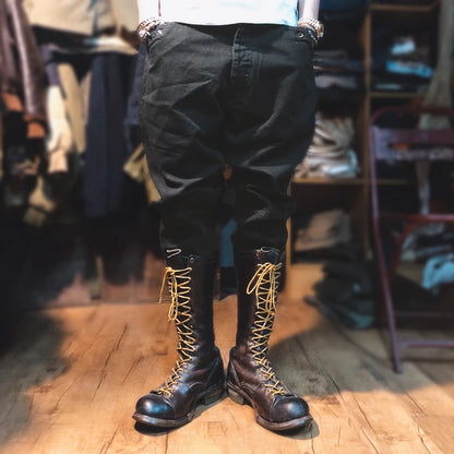 Black Motorcycle Breeches