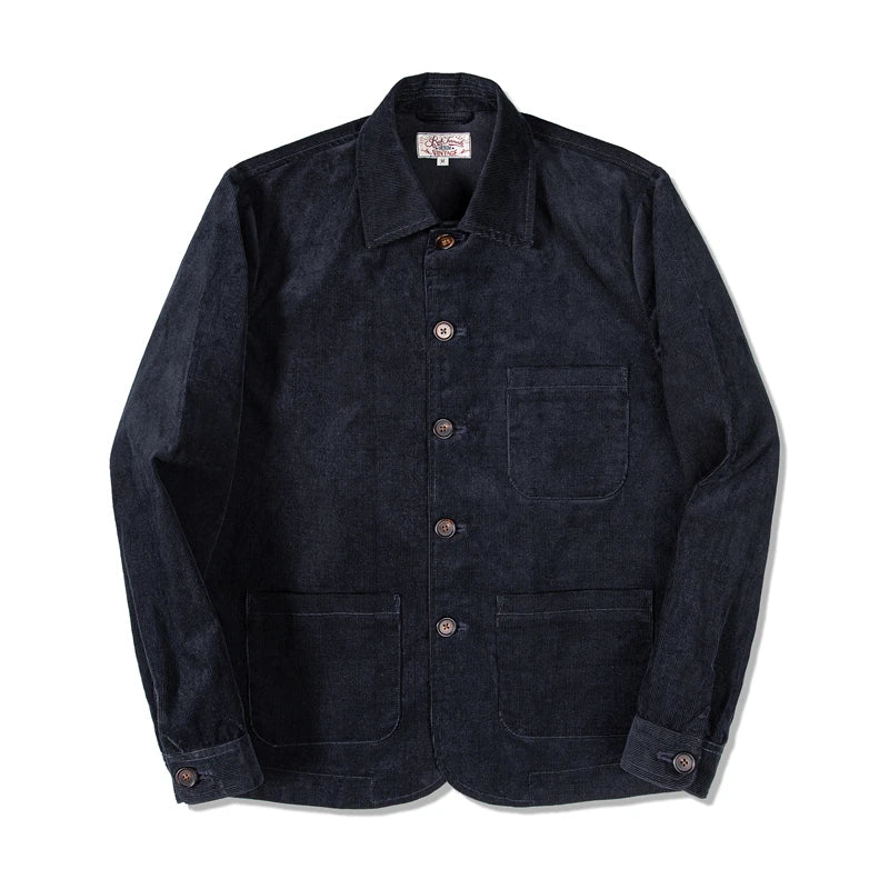 Indigo Corduroy Work Jacket