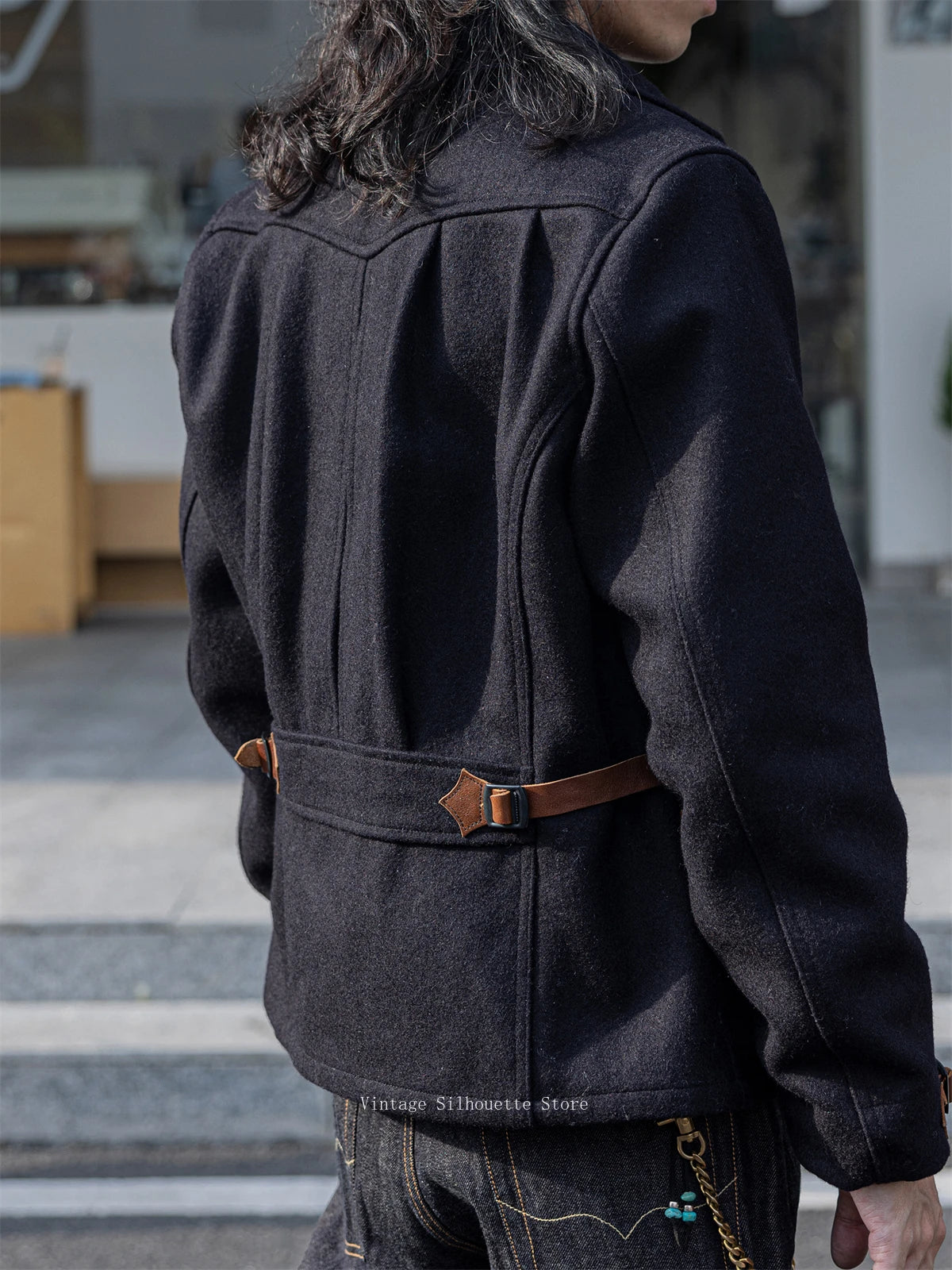 Wool Blend Railway Jacket