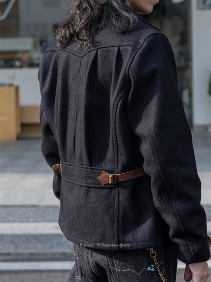 Wool Blend Railway Jacket