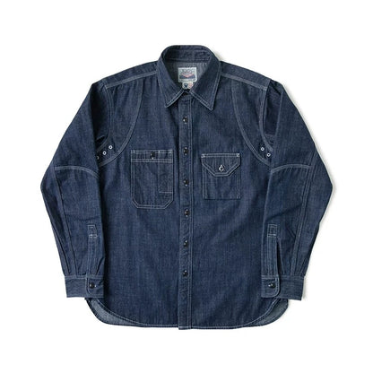 Triple Stitch Denim Work Shirt