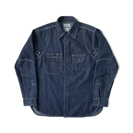 Triple Stitch Denim Work Shirt