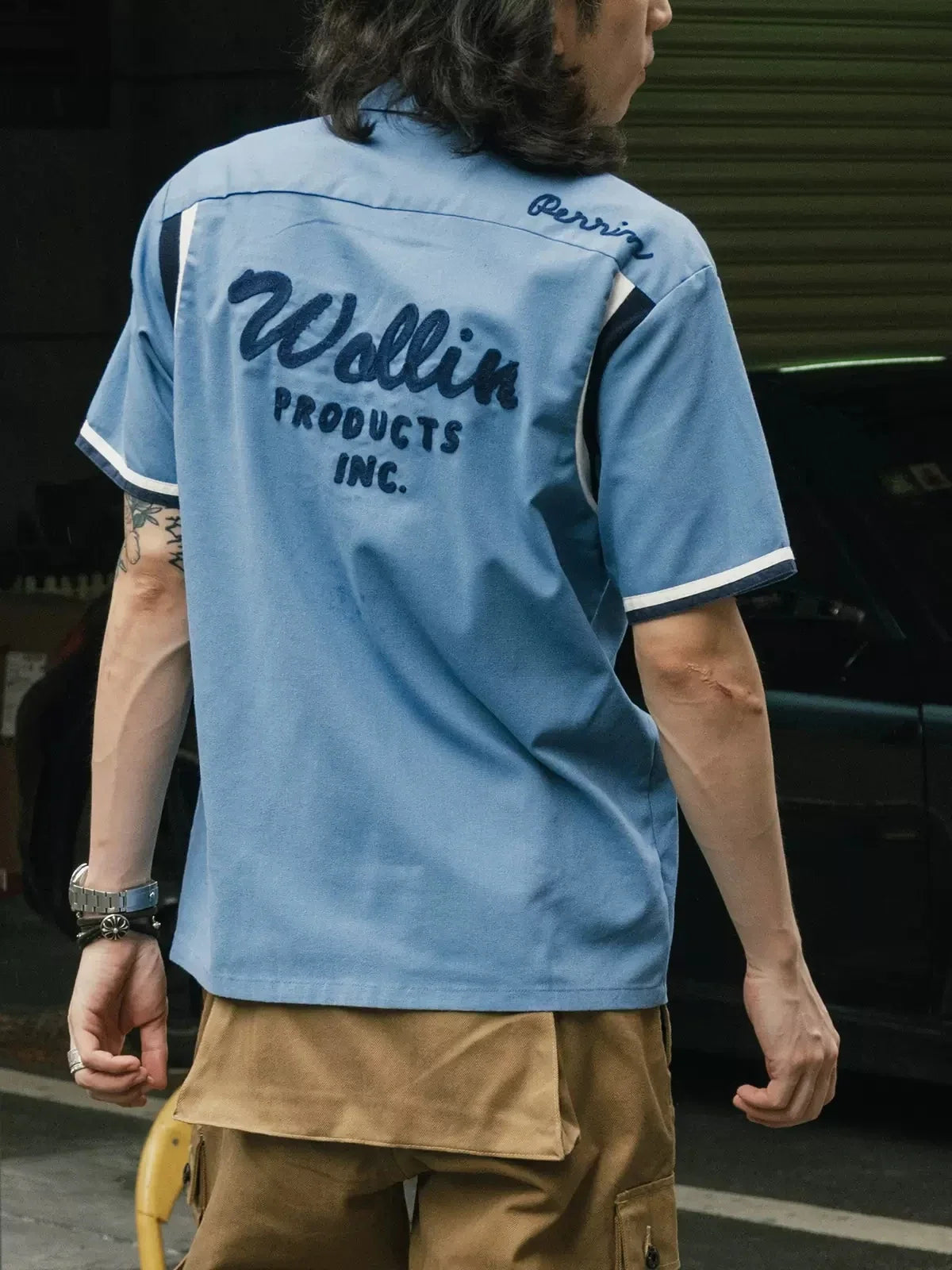 Embroidered Bowling Camp Shirt