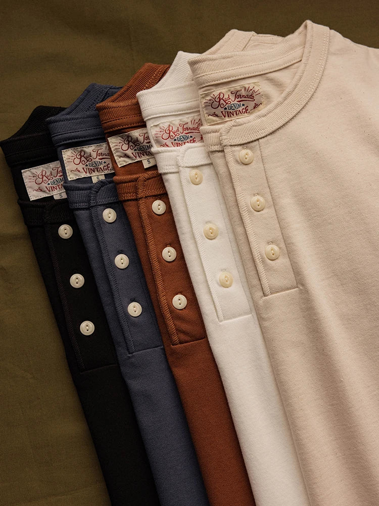 Heavyweight Short Sleeve Henley