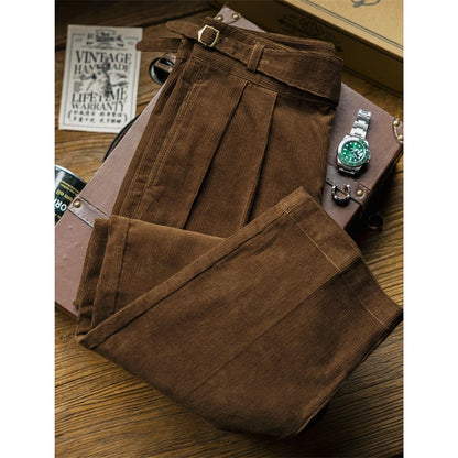 Brown Corduroy Gurkha Trousers