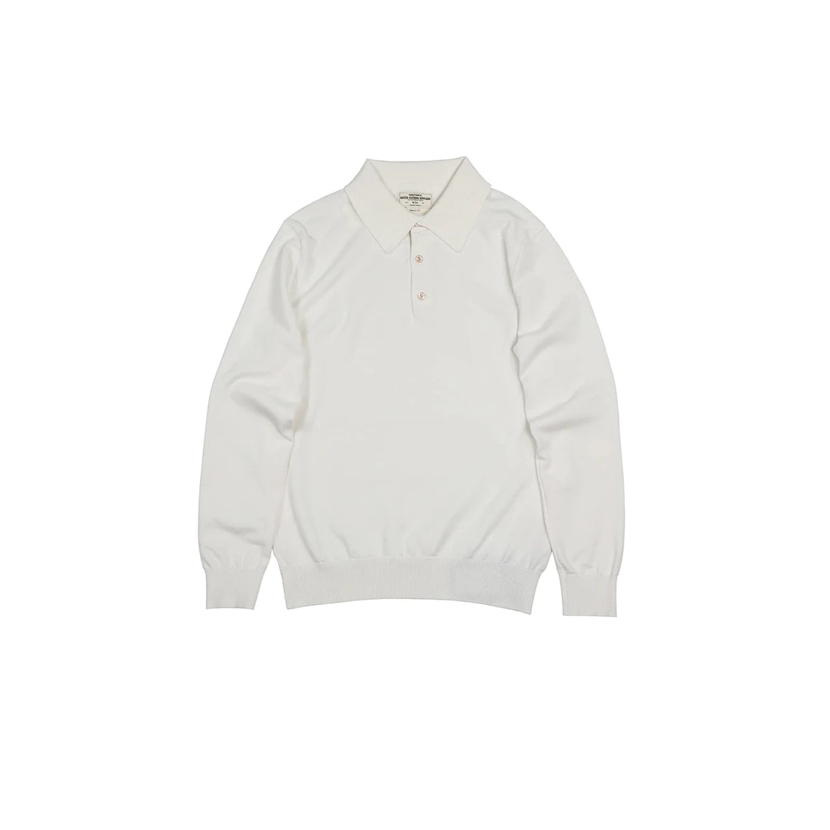 Cotton Long Sleeve Knit Polo
