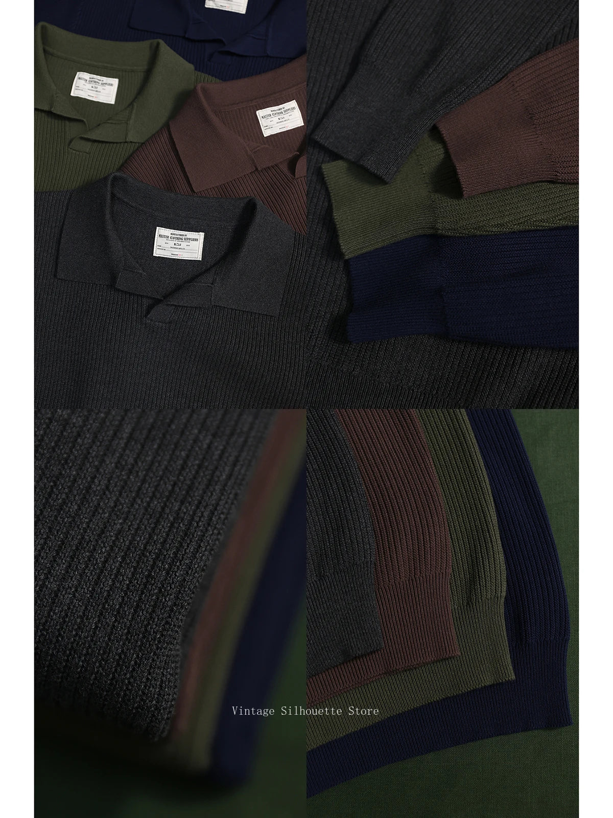 Seagull Collar Knit Polo