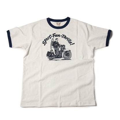 Motorcycle Rider Print Tee