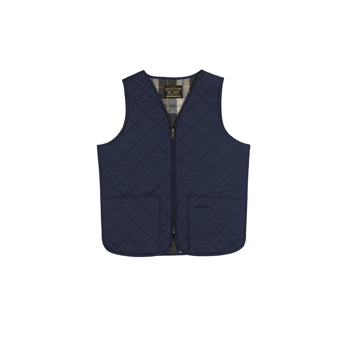 Zip Up Quilted Outdoor Vest