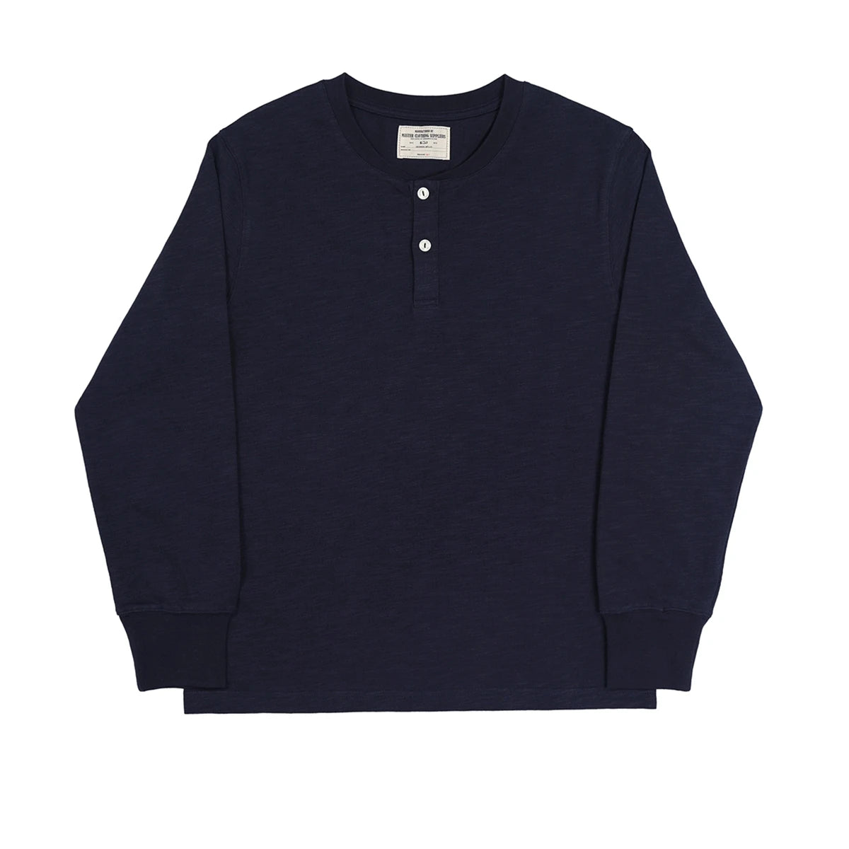Slub Cotton Henley Shirt