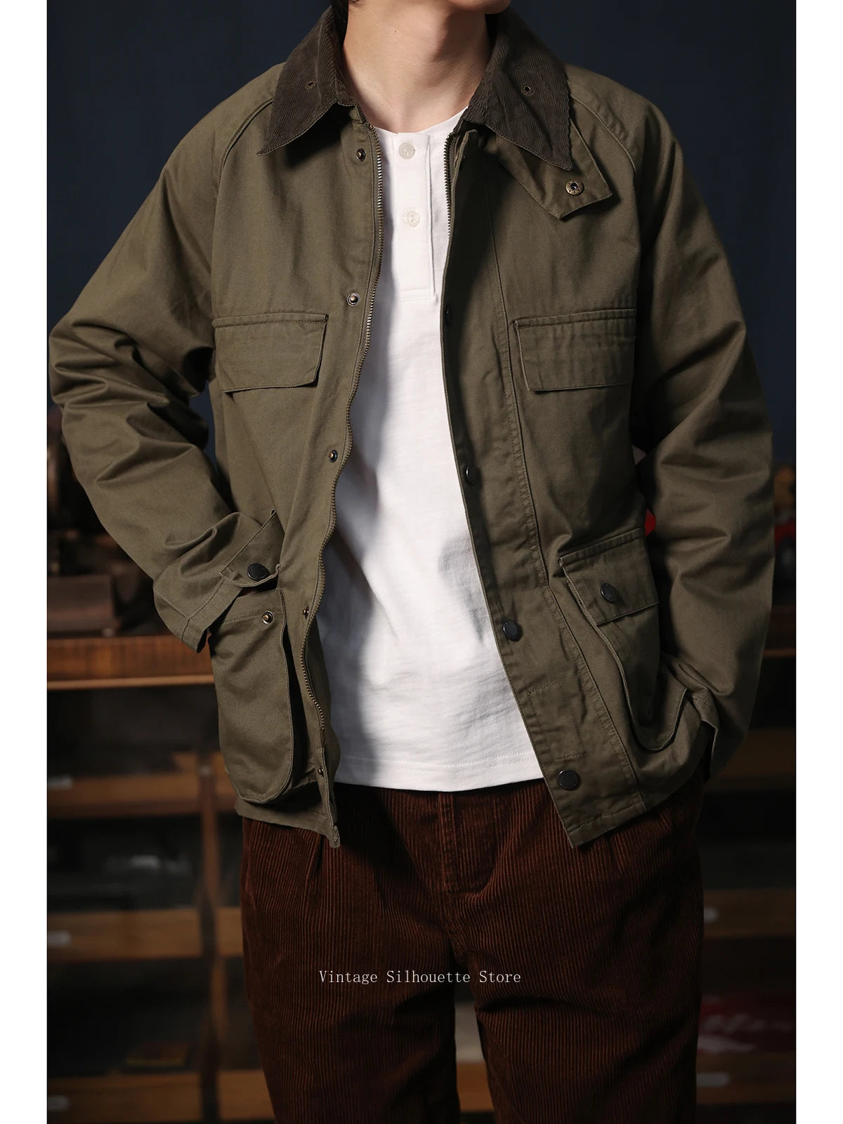 Corduroy Collar Hunting Jacket