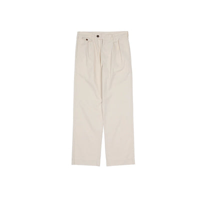 Herringbone Pleated Chino Pants