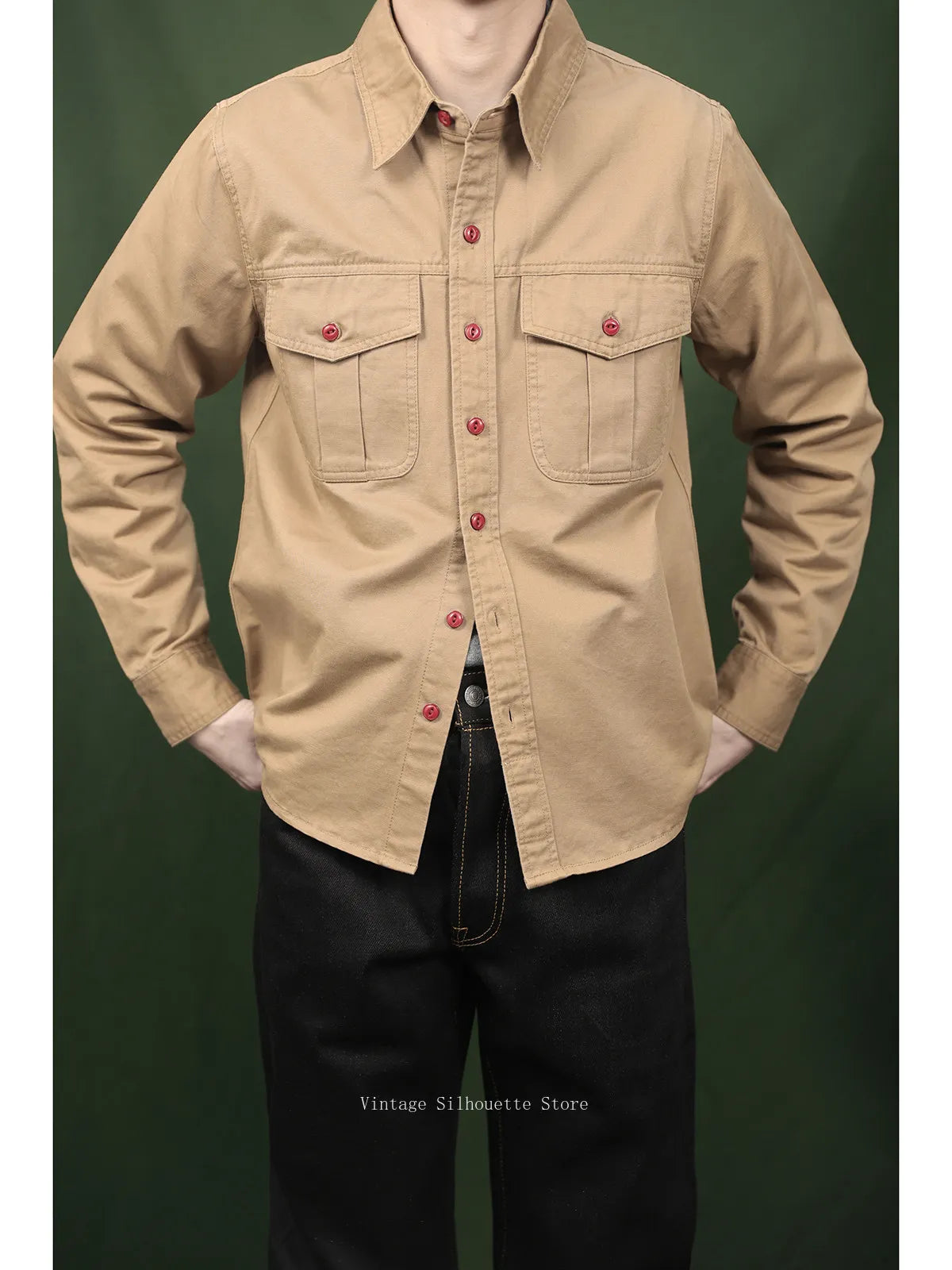 Washed Twill Engineer Shirt