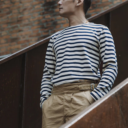 Striped Breton Boatneck Shirt