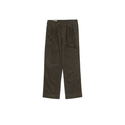 Corduroy Double Pleat Trousers