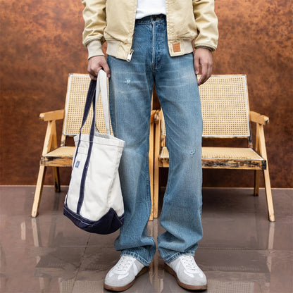 Light Wash Straight Jeans