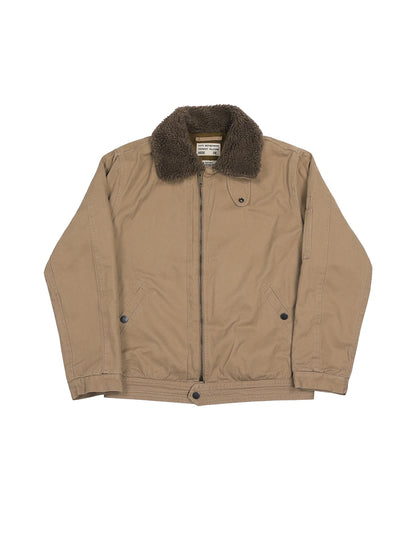 Wool Blend Aviator Bomber Jacket