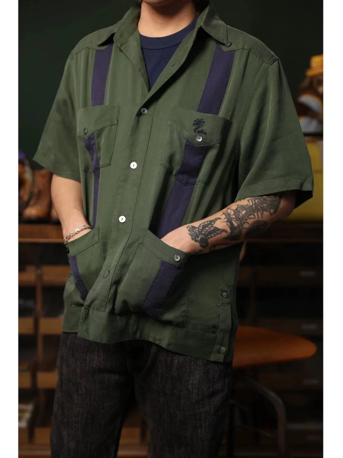 Cuban Guayabera Overshirt