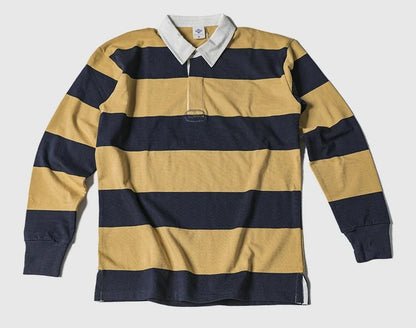 Striped Long Sleeve Polo Shirt