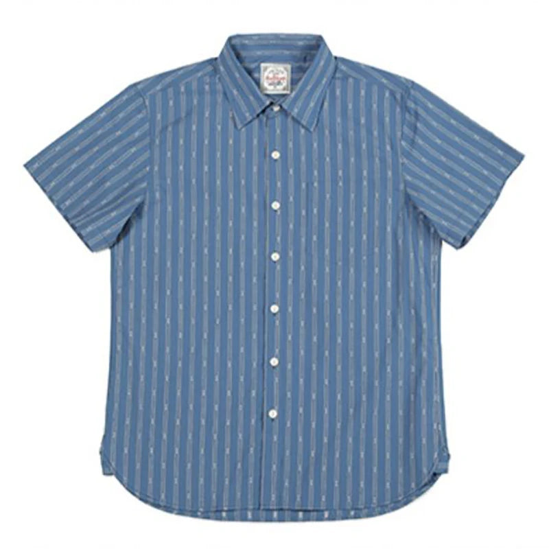 Jacquard Stripe Short Sleeve Shirt